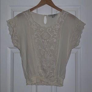 Embroidered boho top.